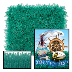 Teal Fringed Tissue Mats