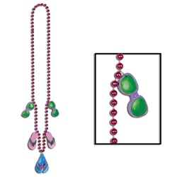 Beads with Flip Flop Medallions