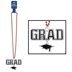 Red Graduation Beads for Sale