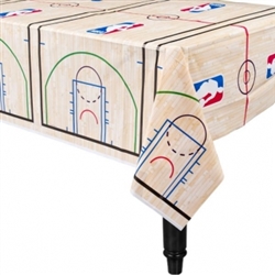 Spalding Basketball Plastic Table Cover | Party Supplies