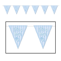 It's A Boy Pennant Banner