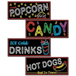 Neon Food Sign Cutouts