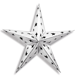 Silver Dimensional Foil Star