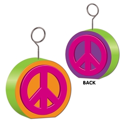 Peace Sign Photo/Balloon Holder