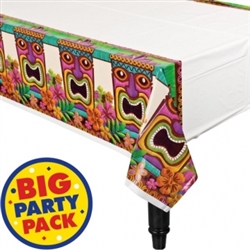 Tropical Tiki Plastic Table Cover | Luau Party Supplies