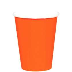 Orange Peel Cups, 9 oz. 8 ct | Party Supplies
