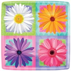 In Bloom 10" Square Plates | Party Supplies