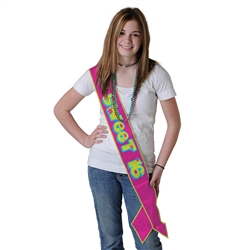 Sweet 16 Satin Sash