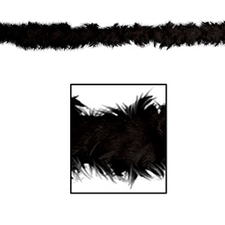 Black Fancy Feather Boa