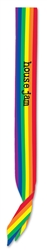 Custom Imprinted Rainbow Satin Sash