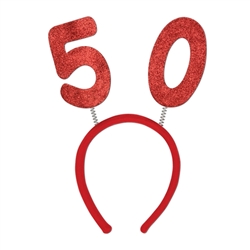 "50" Glittered Boppers