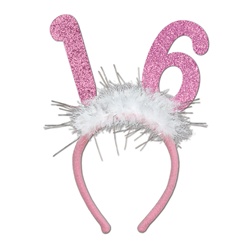 "16" Glittered Boppers with Marabou