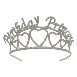 Glittered Birthday Princess Tiara