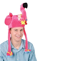 Plush Flamingo Hat