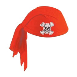 Red Pirate Scarf Hat