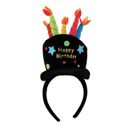 Plush Happy Birthday Headband