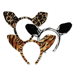 Soft-Touch Animal Print Ears