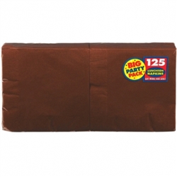 Chocolate Brown Luncheon Napkins - 125ct | Party Supplies