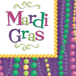 Mardi Gras Celebration Luncheon Napkins, 30 ct. | party supplies