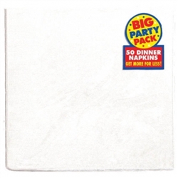 Frosty White Big Party Pack 2-Ply Dinner Napkins | Party Supplies