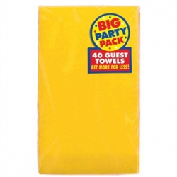 Yellow Sunshine 2-Ply Guest Towels - 40ct | Party Supplies