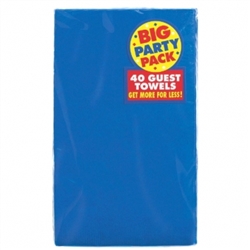 Bright Royal Blue Big Party Pack 2-Ply Guest Towels | Party Supplies