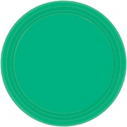 Festive Green 7" Paper Plates - 20ct | Party Supplies