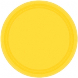 Yellow Sunshine 7" Paper Plates - 20ct | Party Supplies