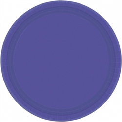New Purple 7" Paper Plates - 20ct | Party Supplies