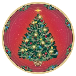Warmth of Christmas 7" Round Paper Plates | Party Supplies