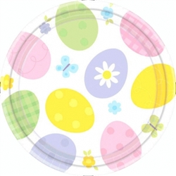 Eggstravaganza Round 9" Plates | Party Supplies