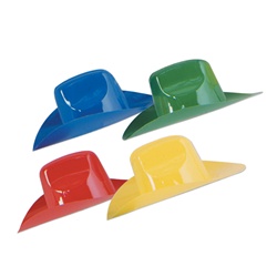 Miniature Plastic Cowboy Hats