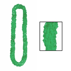 Green Soft-Twist Poly Leis