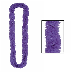 Purple Soft-Twist Poly Leis