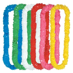 Assorted Soft-Twist Poly Leis with UPC Tabs