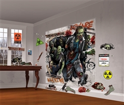 Zombie Scene Setters Mega Value Wall Decorating Kit | Party Supplies