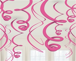 Pink Swirl Hanging Decorations | Valentine's Day Decorations
