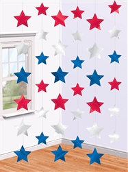 Patriotic Star String Decorations | Party Supplies