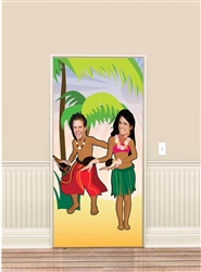 Hula Dancing Plastic Photo Banner | Luau Party Supplies