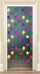 Mardi Gras Foil Doorway Danglers | party supplies