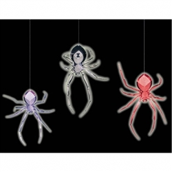 3-D Spider Hanging Decorations | Party Supplies