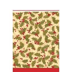 Winter Holly Plastic Table Covers | Party Supplies