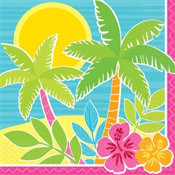 Summer Scene Beverage Napkins | Party Supplies