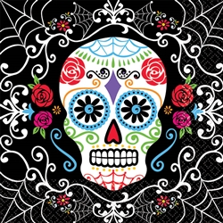 Day of the Dead Beverage Napkins | Halloween Party Supplies
