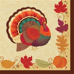 Thanksgiving Holiday Beverage Napkins | Party Supplies