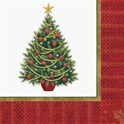 Twinkling Tree Beverage Napkins | Party Supplies