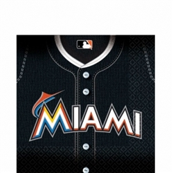 Miami Marlins Luncheon Napkins | Party Supplies