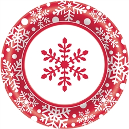 Winter Holiday 10" Paper Plates | Party Supplies