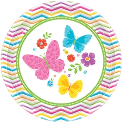 Celebrate Spring 10-1/2" Round Plates | Party Supplies