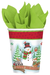 Winter Friends 9oz Paper Cups | Party Supplies